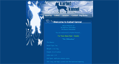 Desktop Screenshot of karbetkennel.com